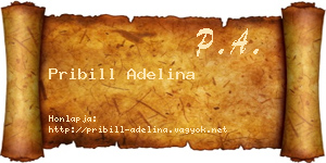 Pribill Adelina névjegykártya